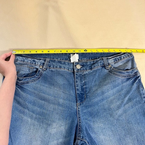 JMS Just My Size Jeans Womens 20W Butterfly Stretch Classic High Rise Plus Y2K - Picture 4 of 16
